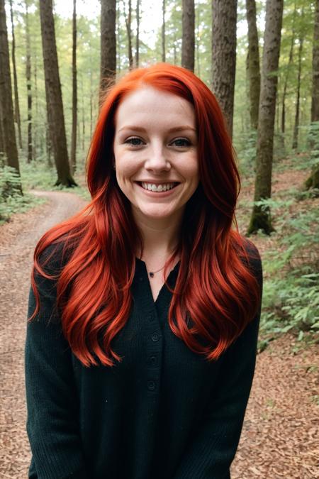 02088-2902135368-photo of a woman, red hair, smiling, in the woods.png